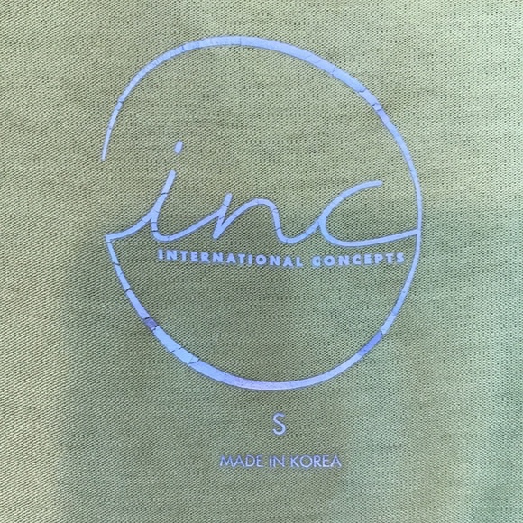 INC International Concepts Yellow Open Front Lightweight Cardigan Sweater-Size S - Picture 7 of 9